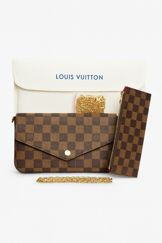 Louis Vuitton - Bolso + Cartera Marrón